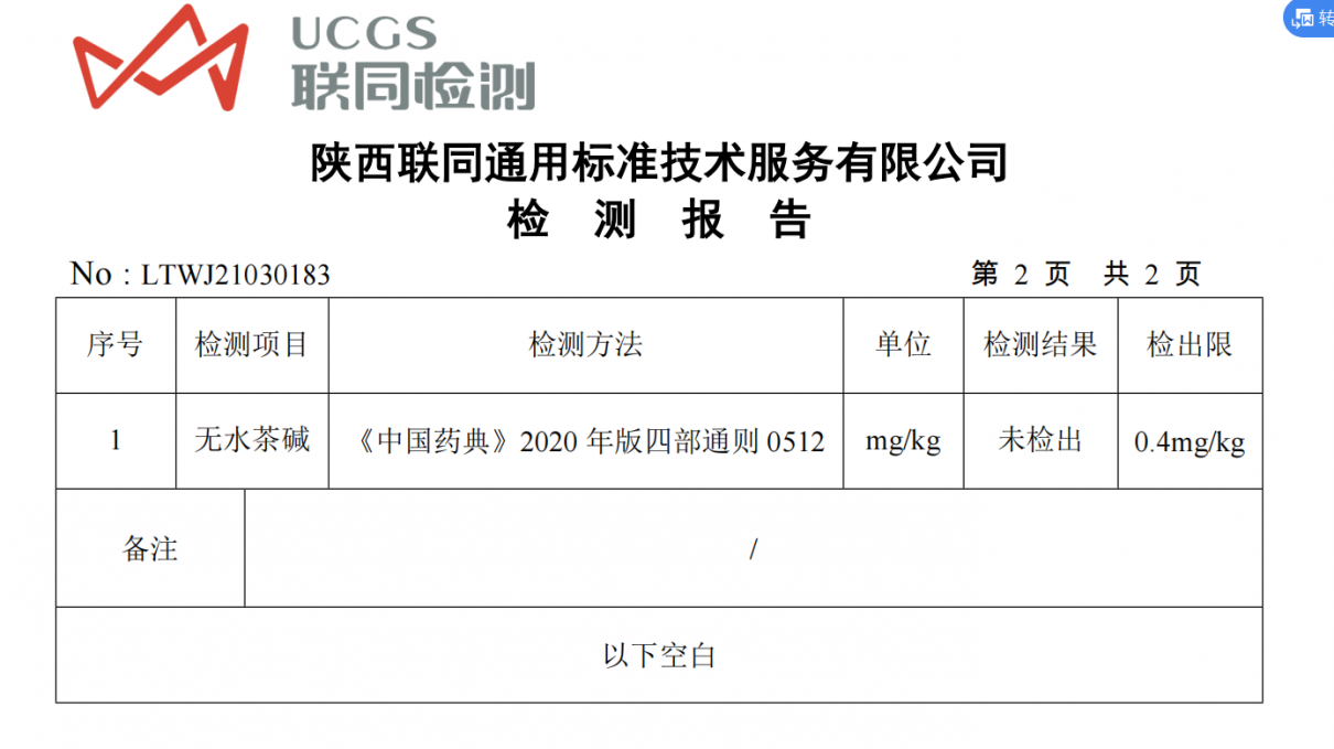 植物提取物检测方法