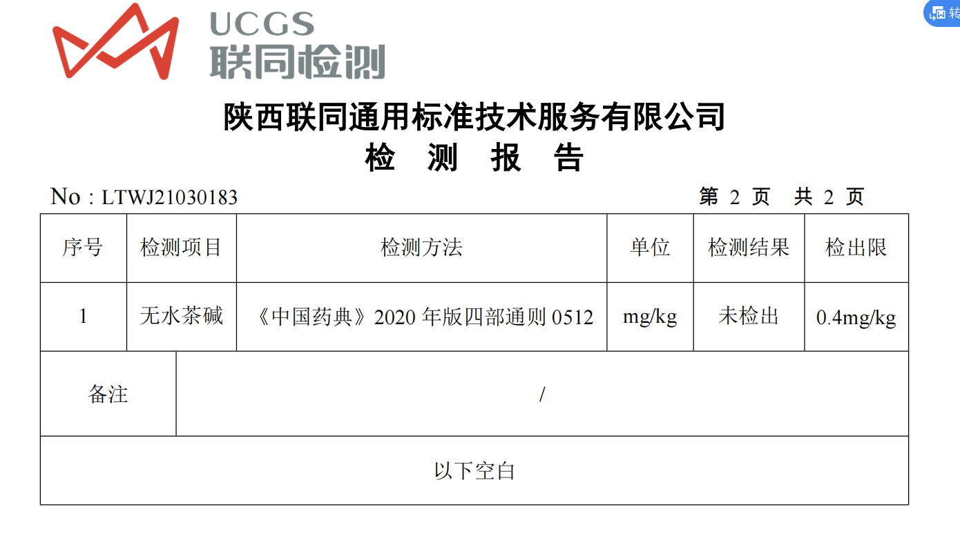 植物提取物检测方法